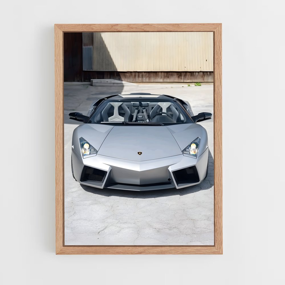 Poster Reventon Grey – affiche Lamborghini (vue 4)